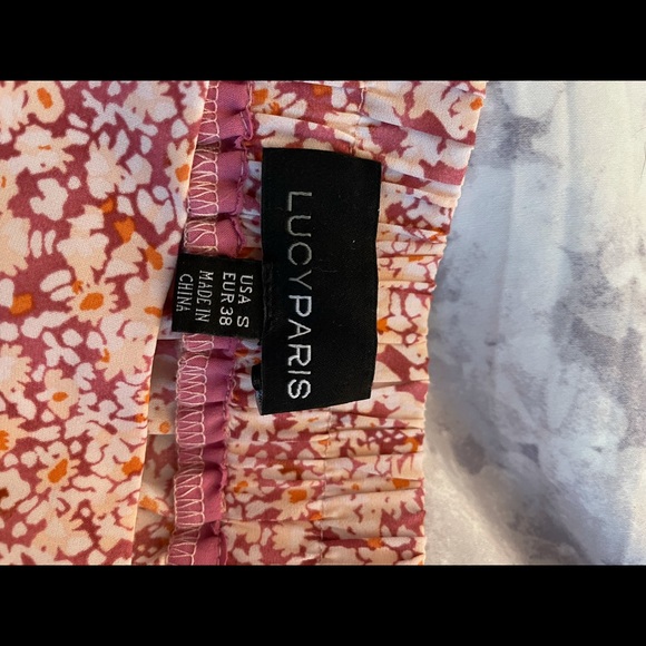 Lucy paris floral midi skirt with slit - Picture 4 of 5